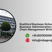 Rushford Business School Doctor of Business Administration in Supply Chain Management Writing Help