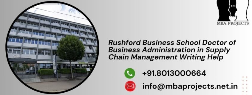 Rushford Business School Doctor of Business Administration in Supply Chain Management Writing Help
