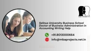 Selinus University Business School Doctor of Business Administration in Accounting Writing Help