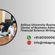 Selinus University Business School Doctor of Business Administration in Financial Science Writing Help