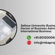 Selinus University Business School Doctor of Business Administration in International Business