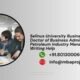 Selinus University Business School Doctor of Business Administration in Petroleum Industry Management Writing Help