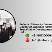 Selinus University Business School Doctor of Business Administration in Sustainable Development Writing Help