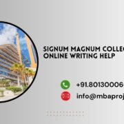 Signum Magnum College DBA Online writing help