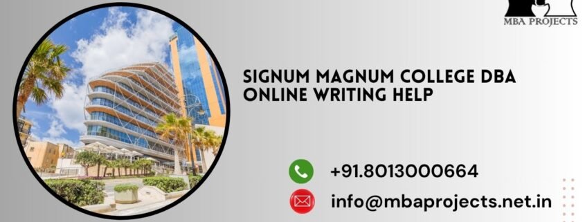 Signum Magnum College DBA Online writing help