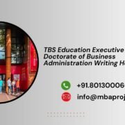TBS Education Executive Doctorate of Business Administration Writing Help