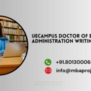 UeCampus Doctor of Business Administration Writing Help