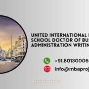 United International Business School Doctor of Business Administration Writing Help