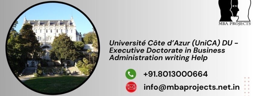 Université Côte d’Azur (UniCA) DU - Executive Doctorate in Business Administration writing Help