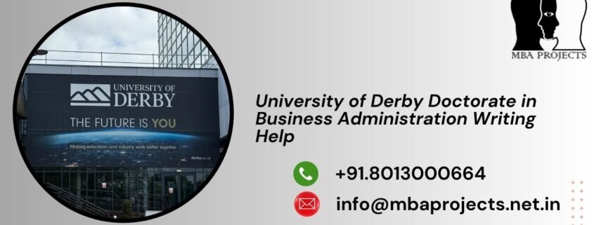 University of Derby Doctorate in Business Administration Writing Help