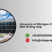 University of Michigan-Flint DBA Writing Help