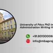 University of Pécs PhD in Business Administration Writing Help