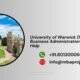 University of Warwick Doctor of Business Administration Writing Help