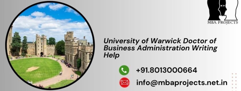 University of Warwick Doctor of Business Administration Writing Help