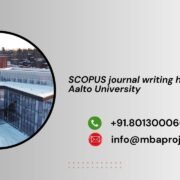 SCOPUS journal writing help in Aalto University