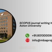 SCOPUS journal writing help in Aston University