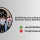 SCOPUS journal writing help in Business School Netharlands