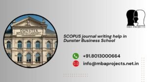 SCOPUS journal writing help in Dunster Business School