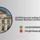 SCOPUS journal writing help in Dunster Business School