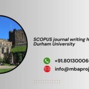 SCOPUS journal writing help in Durham University