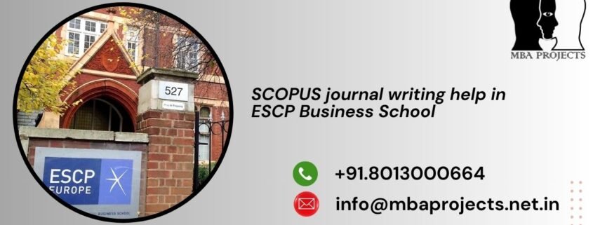 SCOPUS journal writing help in ESCP Business School
