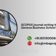 SCOPUS journal writing help in Geneva Business School