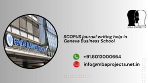 SCOPUS journal writing help in Geneva Business School