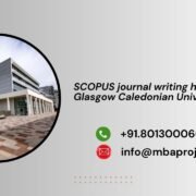 SCOPUS journal writing help in Glasgow Caledonian University