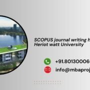 SCOPUS journal writing help in Heriot watt University