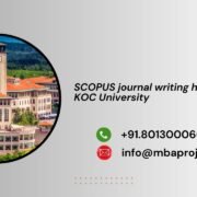 SCOPUS journal writing help in KOC University