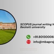 SCOPUS journal writing help in Leeds Beckett university