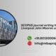 SCOPUS journal writing help in Liverpool John Moores university