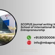 SCOPUS journal writing help in School of International Business and Entrepreneurship