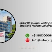SCOPUS journal writing help in Sheffield Hallam University