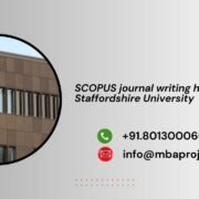 SCOPUS journal writing help in Staffordshire University