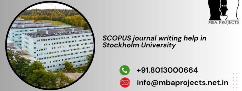 SCOPUS journal writing help in Stockholm University