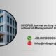 SCOPUS journal writing help in Swiss school of Management Barcelona
