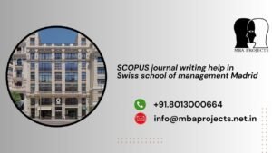 SCOPUS journal writing help in Swiss school of management Madrid
