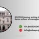 SCOPUS journal writing help in Swiss school of management Rome