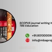 SCOPUS journal writing help in TBS Education