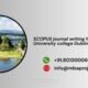 SCOPUS journal writing help in University college Dublin