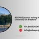 SCOPUS journal writing help in University of Bradford