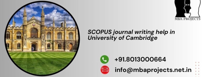 SCOPUS journal writing help in University of Cambridge