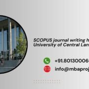 SCOPUS journal writing help in University of Central Lancashire