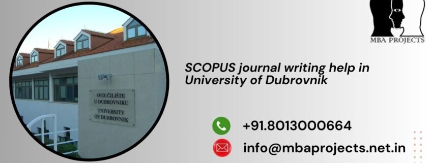 SCOPUS journal writing help in University of Dubrovnik