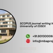 SCOPUS journal writing help in University of ESSEX