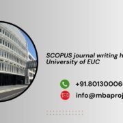 SCOPUS journal writing help in University of EUC