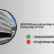 SCOPUS journal writing help in University of EUC