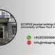 SCOPUS journal writing help in University of New York in Prague