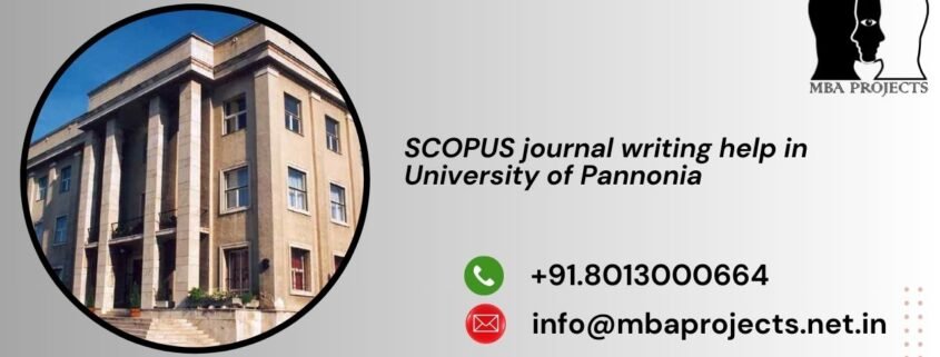 SCOPUS journal writing help in University of Pannonia